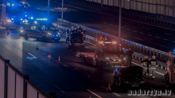 Wypadek w Wolicy na trasie S8